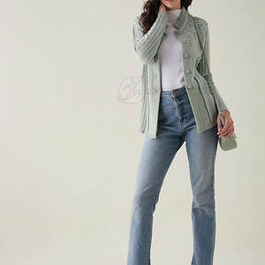 Suéteres de Moda para Mujer, Casuales, de Invierno, Otoño, Tejidos, de Alta Calidad, Talla Grande, Transpirables, de Algodón/Lana, Color/Talla Personalizados - Product Image 2