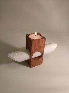 Handicraft Wooden <b>Candle</b> <b>Stand</b> Unique Christmas Home Decor Wood <b>Candle</b> Holders for Living Room Table Centerpiece - Product Image 6