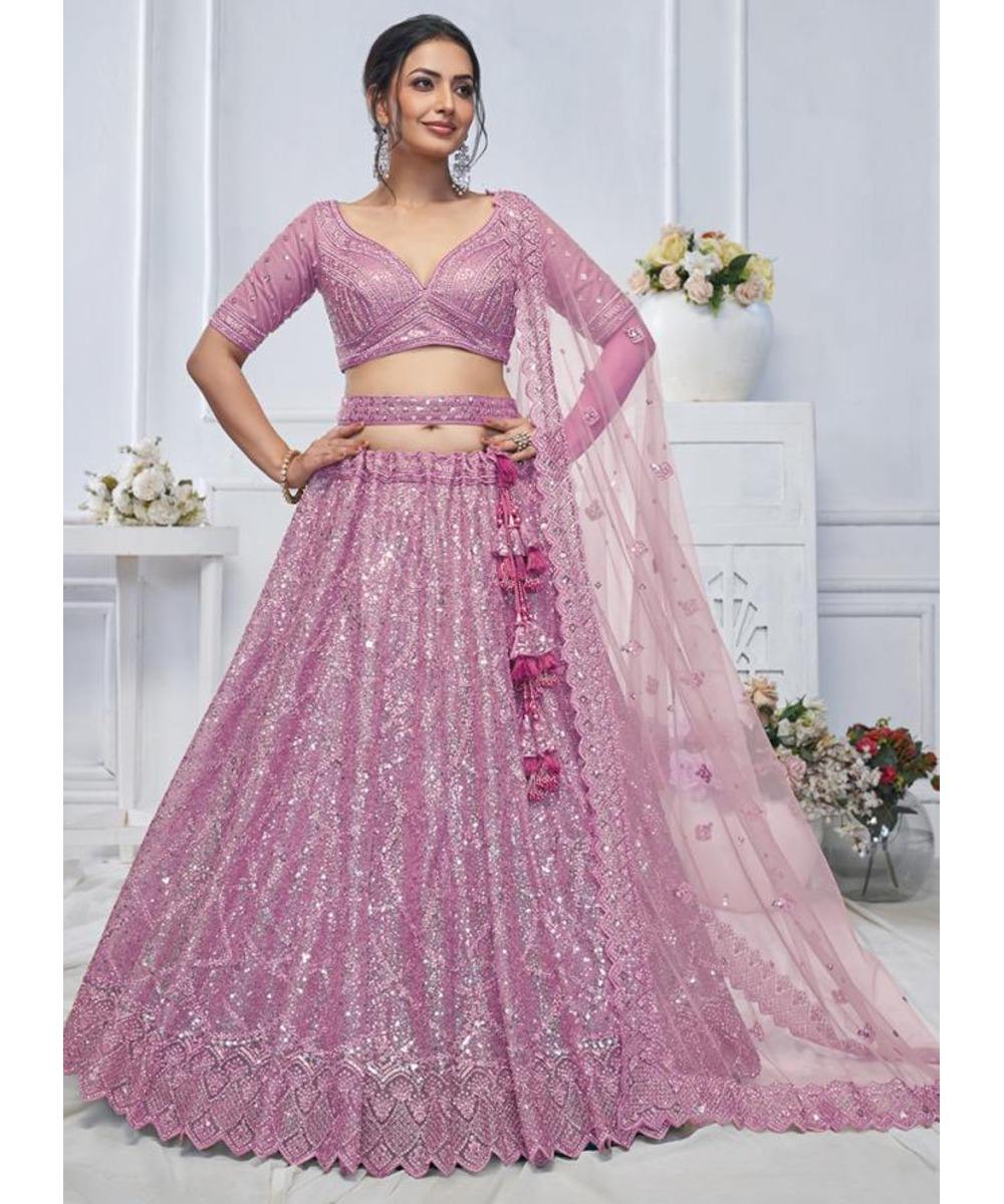 lehenga choli party wear pink color