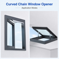 Actuador de cadena de baja corriente para ventanas, control multidispositivo, abridor automático de ventanas abatibles para ventanas altas