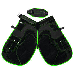 Tablier de ferrage de cheval robuste et durable Chaps en cuir de maréchal-ferrant Poches de couteau à sabot multiples Respirant Renforcé Split-Leg - Product Image 1