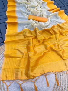 Sari de Seda Suave Kanjvram con Zari de Oro Puro, Diseño Indio Tradicional Étnico para Bodas, Fiestas Clásicas, Ropa de Novia para Mujer - Product Image 2