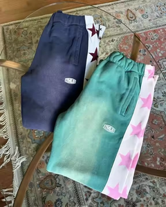 2025 Custom Acid <b>Wash</b> Wide Leg Baggy Track Stacked Sweat Streetwear Flared Sweatpants Men's Pants & Trousers for Mens - Product Image 5