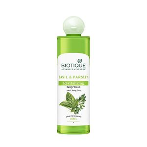 Biotique 200ml Jabón Líquido Corporal Revitalizante y Nutritivo de Albahaca y Perejil para Todo Tipo de Piel - Product Image 1
