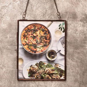 กรอบรูปทองแดงแนววินเทจสินค้ามาใหม่อุปกรณ์ตกแต่งผนังทำจากแก้วทองเหลืองอย่างดีเยี่ยมสำหรับกล่องเครื่องประดับ - Product Image 2