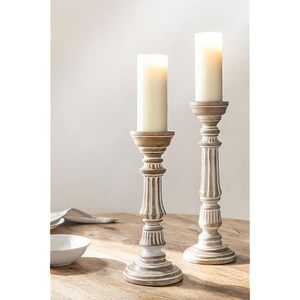 Portavelas único de lujo hecho a mano de madera marrón Natural con portavelas para el hogar y la boda decoración de Navidad precio bajo - Product Image 5