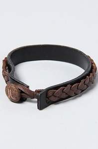 Mode large en cuir véritable noir marron Punk Bracelet pour hommes femmes manchette réglable femmes Vintage Bracelets & Bracelet Bracelet - Product Image 6