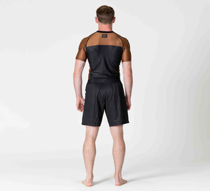 Hombres Upf ropa de protección solar Rash Guard Jiujitsu manga corta transpirable camisas de compresión nuevo diseño hecho Pakistán - Product Image 5