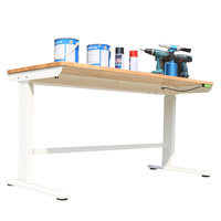 Bureau assis-debout électrique moderne 168 cm à double moteur, réglable en hauteur, en bois massif, 220V