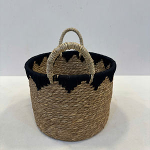 Cesta Circular de Mimbre de Lujo, Ecológica y Multiusos con 2 Asas, Diseño Multifuncional - Product Image 4