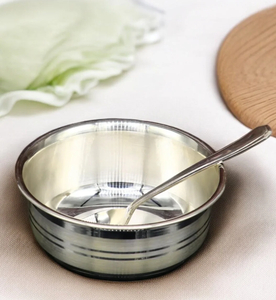 Sustainable Eco Friendly <b>Steel</b> Spoon And <b>Bowl</b> Customized Top Selling <b>Steel</b> <b>Bowl</b> Affordable Price - Product Image 6