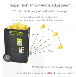 Máquina Lanzapelotas de Tenis Profesional Industrial Portátil OEM con Control Remoto para Entrenamiento en Interiores/Exteriores, Incluye 50 Pelotas de Plástico y Acero - Product Image 4