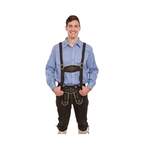 ชุดเลเดอร์โฮเซินสำหรับเด็กผู้ชายในงานเทศกาลอ็อกโทเบอร์เฟสต์ ปี 2025 สไตล์บาวาเรียนแบบดั้งเดิมของเยอรมัน พร้อมงานปักมือและเสื้อผ้าฝ้าย - Product Image 1