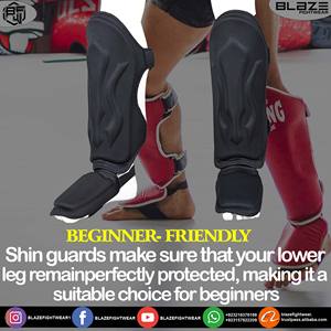 Espinilleras para Adultos, Protección Superior para las Piernas en Artes Marciales, Protección Profesional de Cuero para Kickboxing, Karate, Muay Thai, Entrenamiento de MMA - Product Image 5