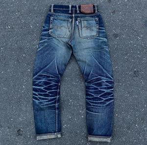 Pantalon en jean multicolore pour hommes Pantalon en jean de qualité supérieure pour hommes Pantalon à fermeture éclair avec trou au genou Pantalon en denim pour hommes du commerce extérieur - Product Image 3