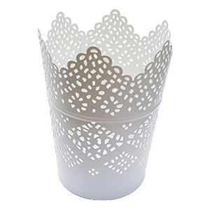 Portavelas votivo de hierro de metal sólido con base duradera y diseño de flores elegante para festivales domésticos y decoraciones de Pascua - Product Image 2