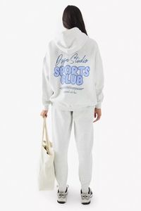 Top qualité femmes surdimensionné bulle Slogen survêtement pull à capuche et survêtement ensemble Street Wear léger respirant survêtement - Product Image 2