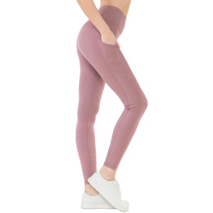 Pantalones de Yoga de Cintura Alta Ecológicos para Mujer, Talla Grande, Suaves, Transpirables, Resistentes al Agua, Largos, de Spandex/Nailon para Exteriores - Product Image 1