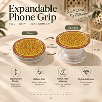 Support de téléphone islamique personnalisé en résine, support de téléphone musulman extensible, accessoires de téléphone portable en gros