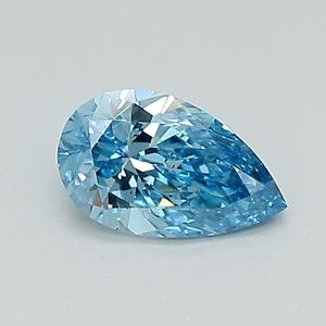 IGI Fancy 0,41 Ct Vivid Blue Pear Cut Lab Diamond VS2 Diamantes sueltos calibrados para la fabricación de joyas - Product Image 1