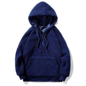 Sweat-shirts d'hiver en polaire sherpa de qualité supérieure en gros, brodés, imprimés sur mesure, 100% coton, unisexe, à enfiler - Product Image 2