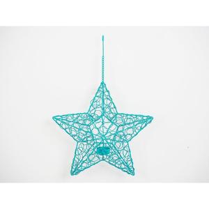 Porte-bougies en métal en forme de larme avec sphères texturées dorées pour la décoration de Noël à la maison - Product Image 2