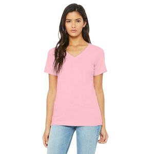 Bella + T-shirt à col en V en jersey décontracté en toile T-shirt à col en V respirant pour femme avec manches courtes - Product Image 4