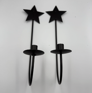 Hot Selling Solid Metal Candle Holder Jar Crafts 3 Pieces Handicrafts Decorative Rustic Metal Candle Holders - Product Image 2