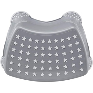 Star - Sgabello/sedile rialzato per bambini da circa 3 a 14 anni, funzione antiscivolo, colore grigio - Product Image 3