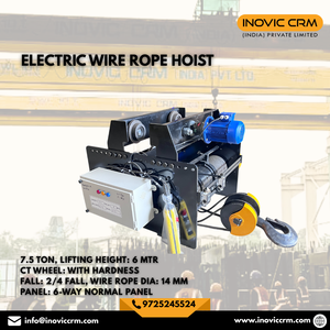 Polipasto Eléctrico de Cable de 7.5 Toneladas, Elevación de 6m, Diámetro de Cable de 22mm, Ruedas CT Reforzadas, Sistema de 2/4 Caídas, Nuevo Equipo de Elevación Industrial - Product Image 1