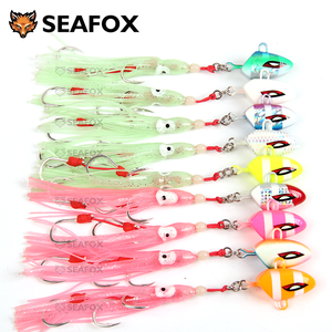 Esca a testa di calamaro morbida australiana 100g-300g con tecnica di pesca a fondo con ganci personalizzati per materiale di piombo realizzato in basso - Product Image 1