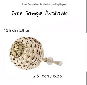 Poignées tissées en fil de laiton de conception moderne faite à la main pour placard tiroir armoire salle de bain salon armoires de cuisine - Product Image 3