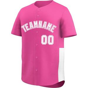 Personalizada Fan Jersey estilo de béisbol abotonado al por mayor equipo bordado letras nombre Número Softball camisa de malla de secado rápido EE. UU. - Product Image 3