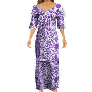 Boho Polynésien Robe Courte Smockée Personnalisé De Luxe Floral Quinceanera Robe Modeste Femmes Casual Robe D'été - Product Image 5