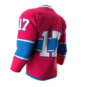 2024 uniforme d'entraînement de Hockey sur glace de Sublimation personnalisé le plus vendu pour le Service d'OEM de maillot de Hockey antibactérien de haute qualité unisexe - Product Image 6