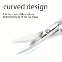 Pince à cuticules en acier inoxydable à lame incurvée, pinces de beauté, pinces longues, antidérapantes, durables, outils pour l'art des ongles, modèle de marque personnalisé