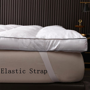 Surmatelas en mousse à mémoire de forme rafraîchissant et imperméable, matelassé, léger, couche de literie en tissu doux, confortable, accessoire de chambre à coucher - Product Image 3