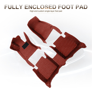 Tappetino auto per BMW per <span class=keywords><strong>4</strong></span> <span class=keywords><strong>serie</strong></span> F33 2014-2017 convertibile in pelle antiscivolo accessori interni marrone - Product Image 3