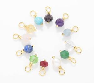 Natural Ruby <b>Birthstone</b> <b>Pendant</b> - 925 Sterling Silver Drill Gemstone Wire Wrpped Charms, Faceted Round Beads Gemstone <b>Pendant</b>, - Product Image 5