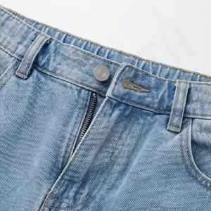 Pantalons en jean tendance, fabrication à la mode, vêtements de rue décontractés, pantalon long à jambes larges, jean ample délavé, pantalon pour femmes - Product Image 4