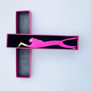 แหนบต่อขนตาแบบปลายสีชมพูสุดหรูอุปกรณ์ติดขนตาเพิ่มวอลลุ่มทำจากสเตนเลสฉลากตามสั่งติดโลโก้ได้ตามต้องการ - Product Image 4