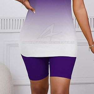 Ensembles de motifs solides confortables pour femmes de vente en gros et à chaud-Chemises courtes printemps/été pour adultes - Product Image 3