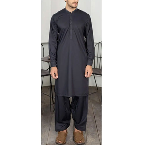 Shalwar Kameez pour homme de qualité supérieure, design OEM, élégant, décontracté, coupe régulière, en coton, sans plis, séchage rapide, fabriqué au Pakistan - Product Image 5