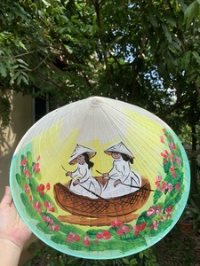 Summer Kids' Vietnamese Non La Conical <b>Hat</b> Bamboo Palm Leaf <b>Straw</b> <b>Hat</b> for Travel Fishing Sports & Decoration - Product Image 6