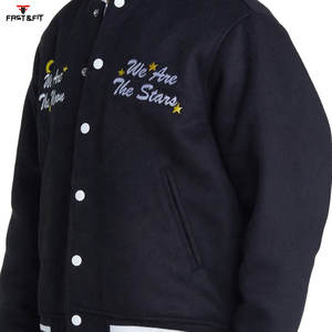 Top des tendances de haute qualité à manches longues vêtements d'hiver veste de baseball universitaire intelligente et élégante pour hommes - Product Image 2