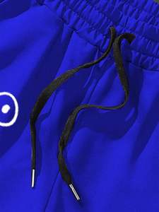 Pantalones cortos de algodón de verano de calle alta personalizados para hombre, bolsillos con logotipo bordado con cierre de cordón para gimnasio, ejercicio atlético, ropa de calle - Product Image 3