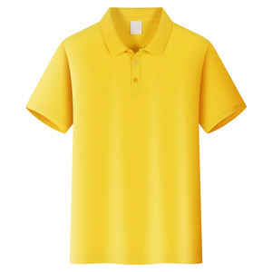 Nouveaux modèles de polos pour hommes vente en gros de t-shirts en coton tissu respirant avec logo et couleur personnalisés - Product Image 4