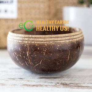 ชุดชามและช้อนกะลามะพร้าว 4 ชิ้นแฮนด์เมดคุณภาพสูงผลิตในเวียดนาม / ชามกะลามะพร้าวเป็นมิตรกับสิ่งแวดล้อมตามธรรมชาตินํามาใช้ใหม่ได้ - Product Image 3