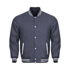 Kivotech-Chaqueta de béisbol Estilo Vintage para hombre, chaqueta bomber lisa con logotipo estampado, calidad 100% - Product Image 6
