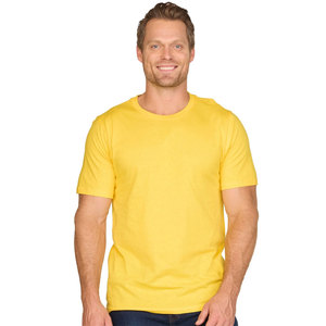 เสื้อยืดนุ่มละมุนสำหรับพรีเมี่ยมเสื้อยืดสีฟ้าเข้มเสื้อยืดคอกลมสีพื้น - Product Image 3